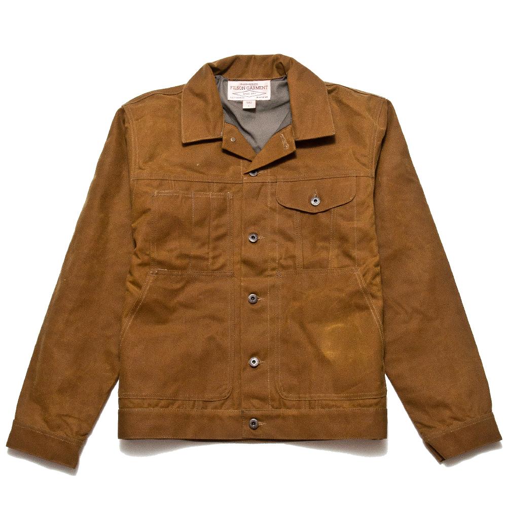 Filson Short Lined Cruiser Dark Tan at shoplostfound, front