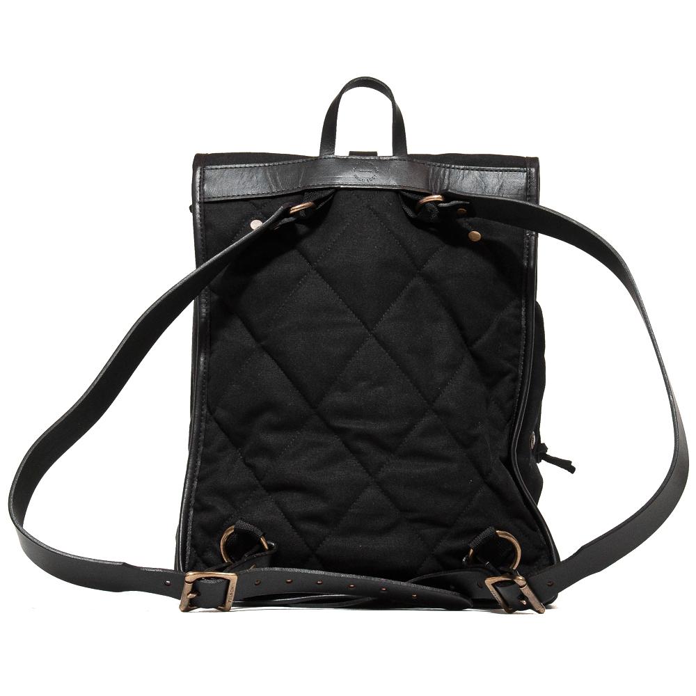Filson Tin Cloth Blackpack Black at shoplostfound, back