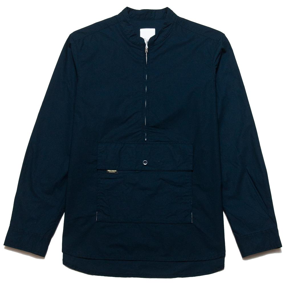 Garbstore Map Pullover Shirt Navy at shoplostfound, front