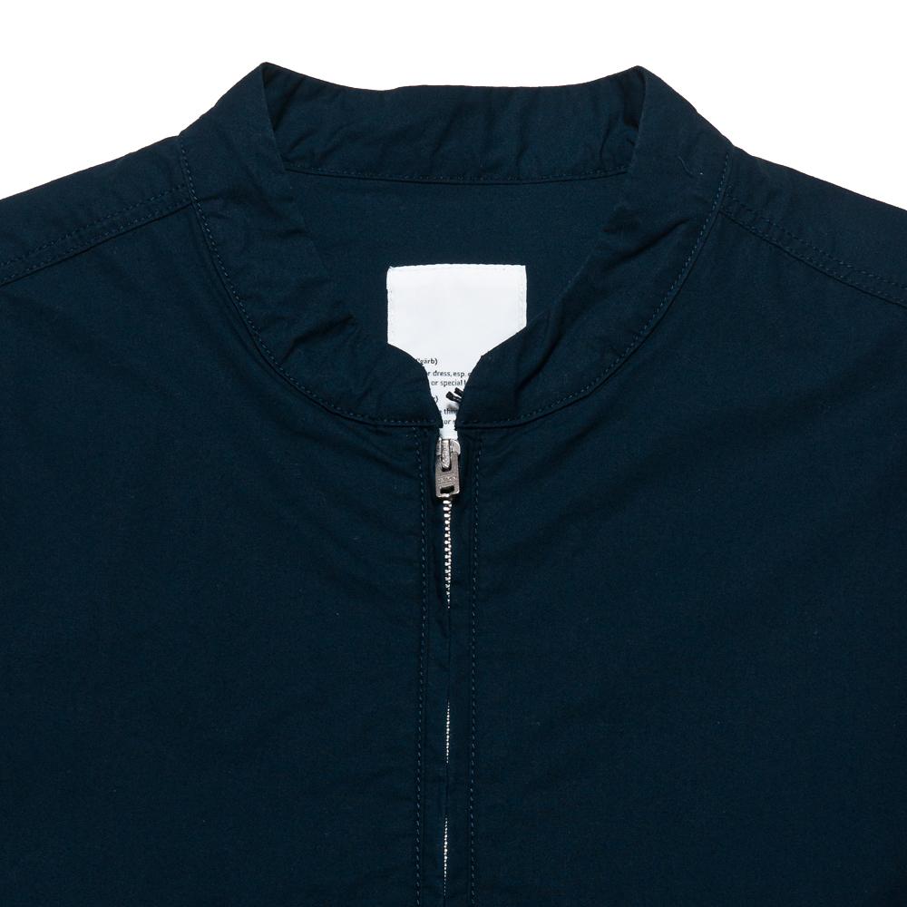 Garbstore Map Pullover Shirt Navy at shoplostfound, neck