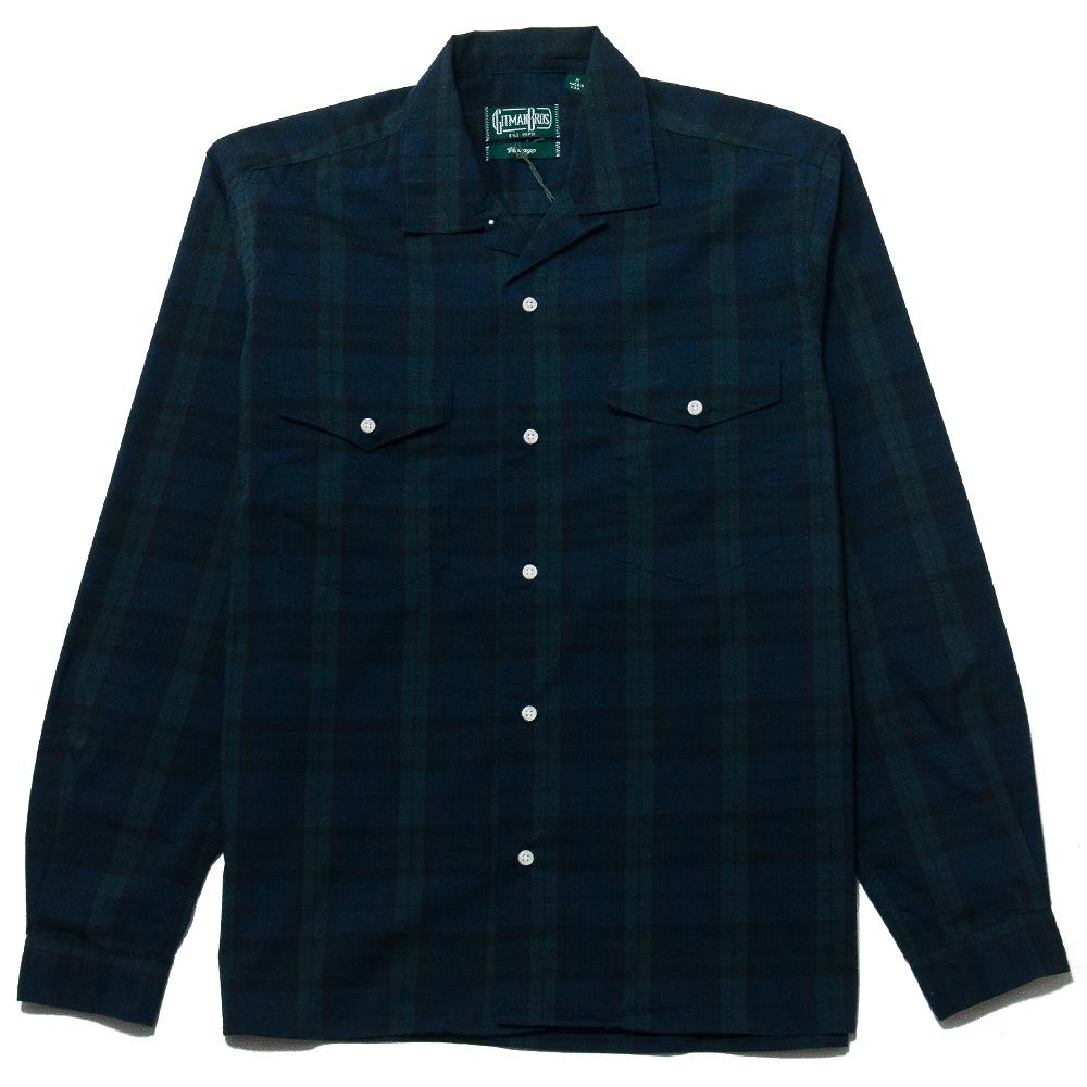 Gitman Vintage Bros. Blackwatch Ripstop Camp Shirt at shoplostfound, front
