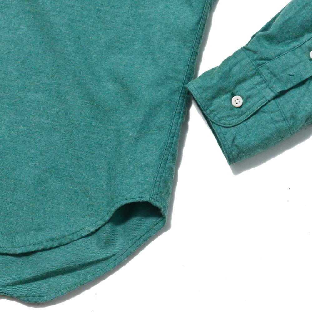 Gitman Vintage Bros. Green Flannel at shoplostfound, cuff