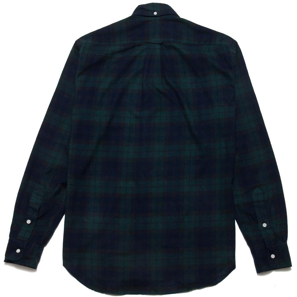 Gitman Vintage Bros. Long Sleeve Blackwatch Plaid Flannel at shoplostfound, back
