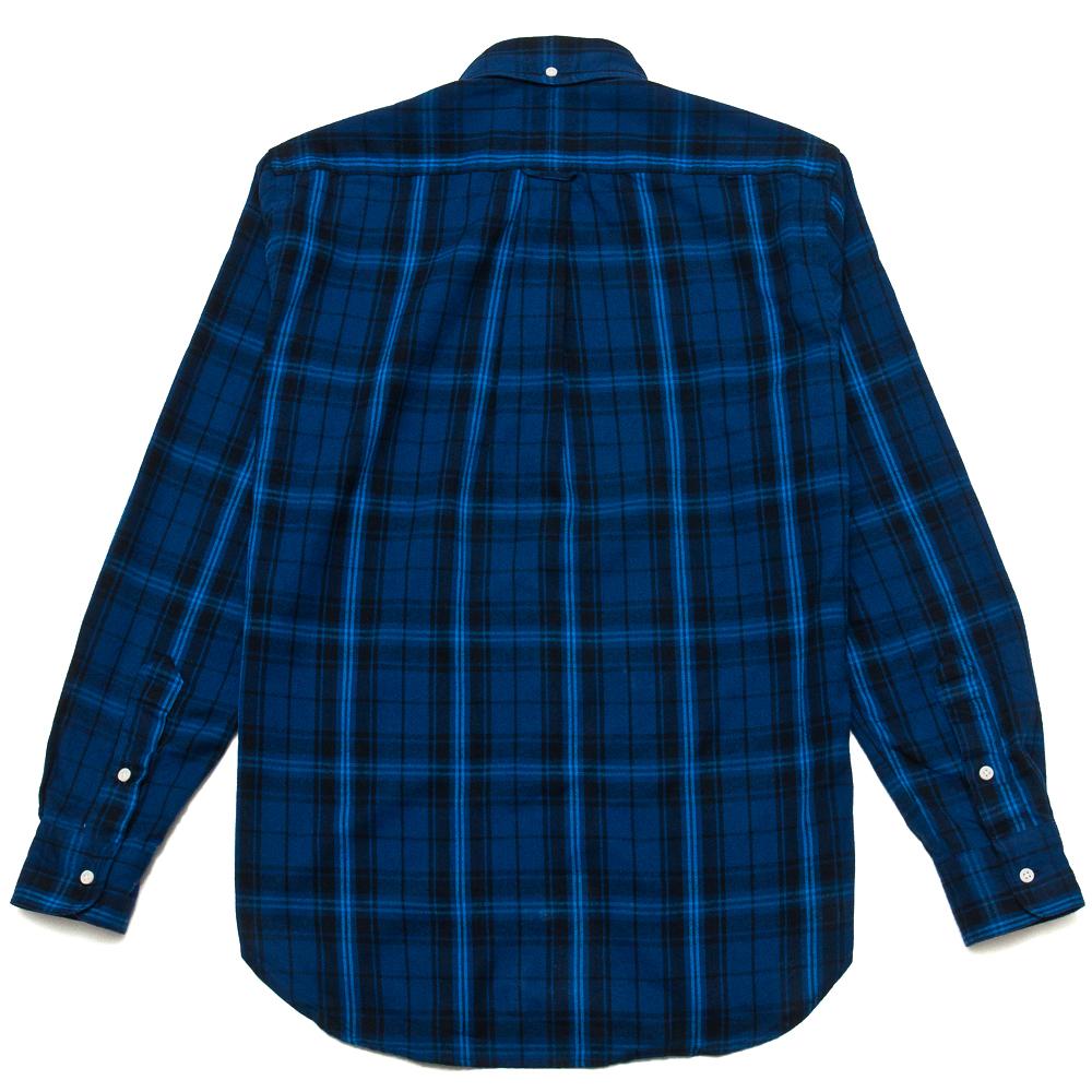 Gitman Vintage Bros. Long Sleeve Blue/Navy Plaid Flannel at shoplostfound, back