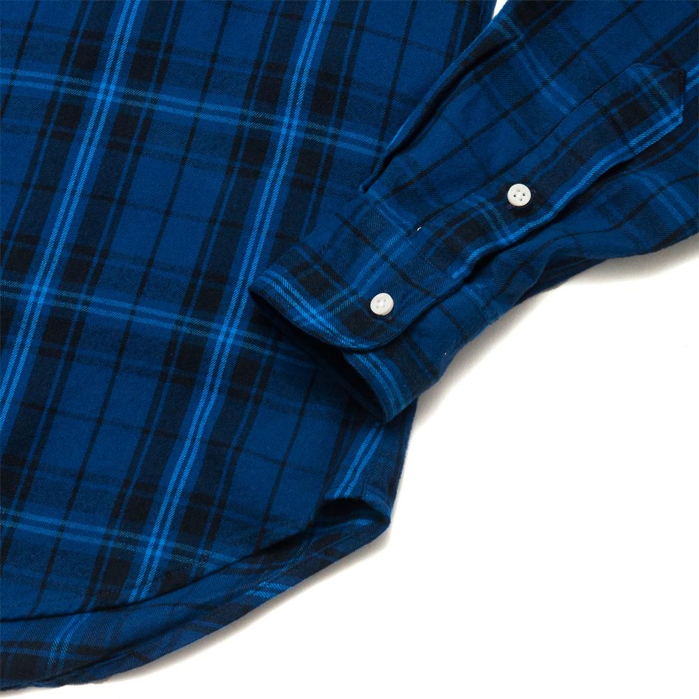 Gitman Vintage Bros. Long Sleeve Blue/Navy Plaid Flannel at shoplostfound, detail