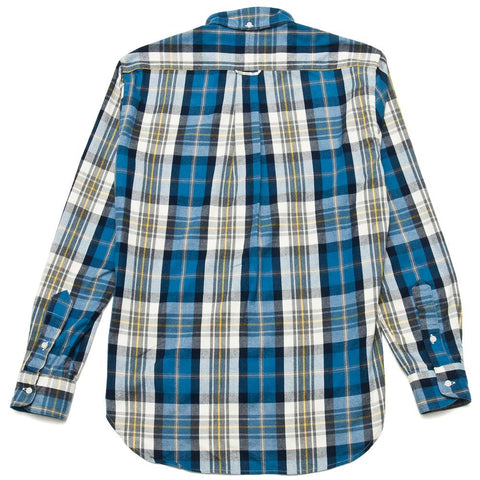 Gitman Vintage Bros. Long Sleeve Blue/White Plaid Flannel at shoplostfound, front