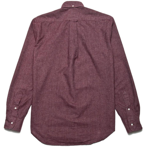 Gitman Vintage Bros. Long Sleeve Burgundy Flannel Chambray at shoplostfound, front