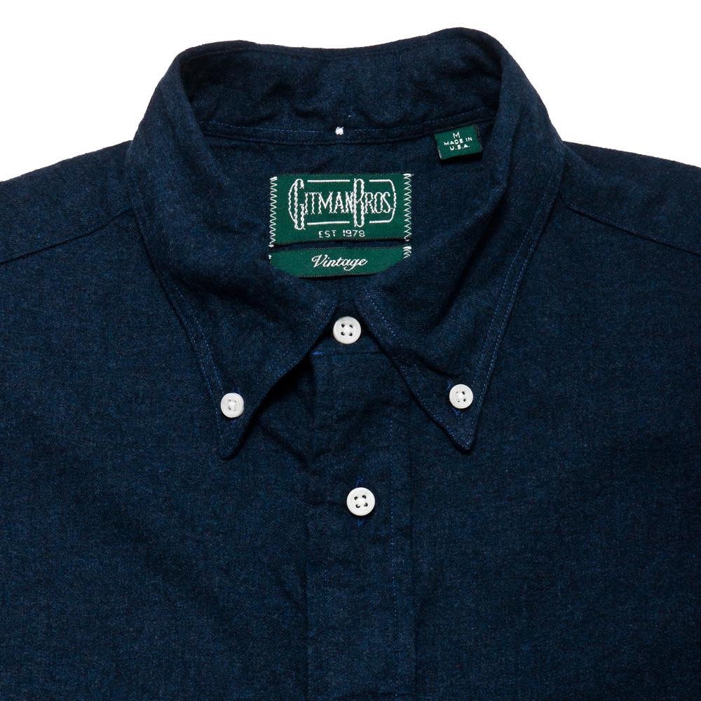 Gitman Vintage Bros. Long Sleeve Cadet Flannel at shoplostfound, neck