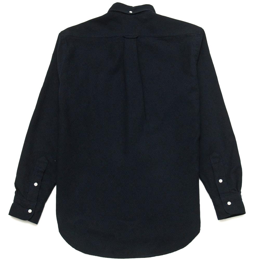 Gitman Vintage Bros. Long Sleeve Geometric Flannel Navy at shoplostfound, back