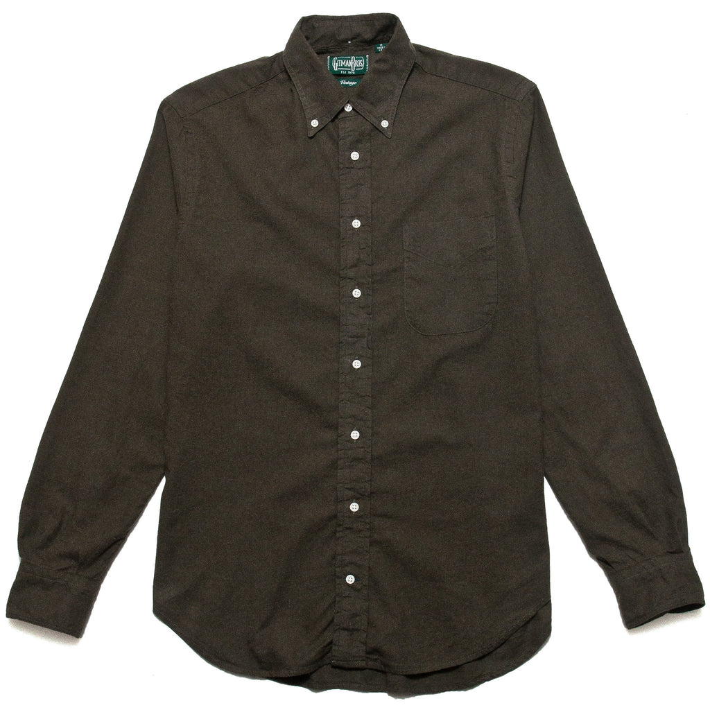 Gitman Vintage Bros. Long Sleeve Loden Flannel at shoplostfound, front