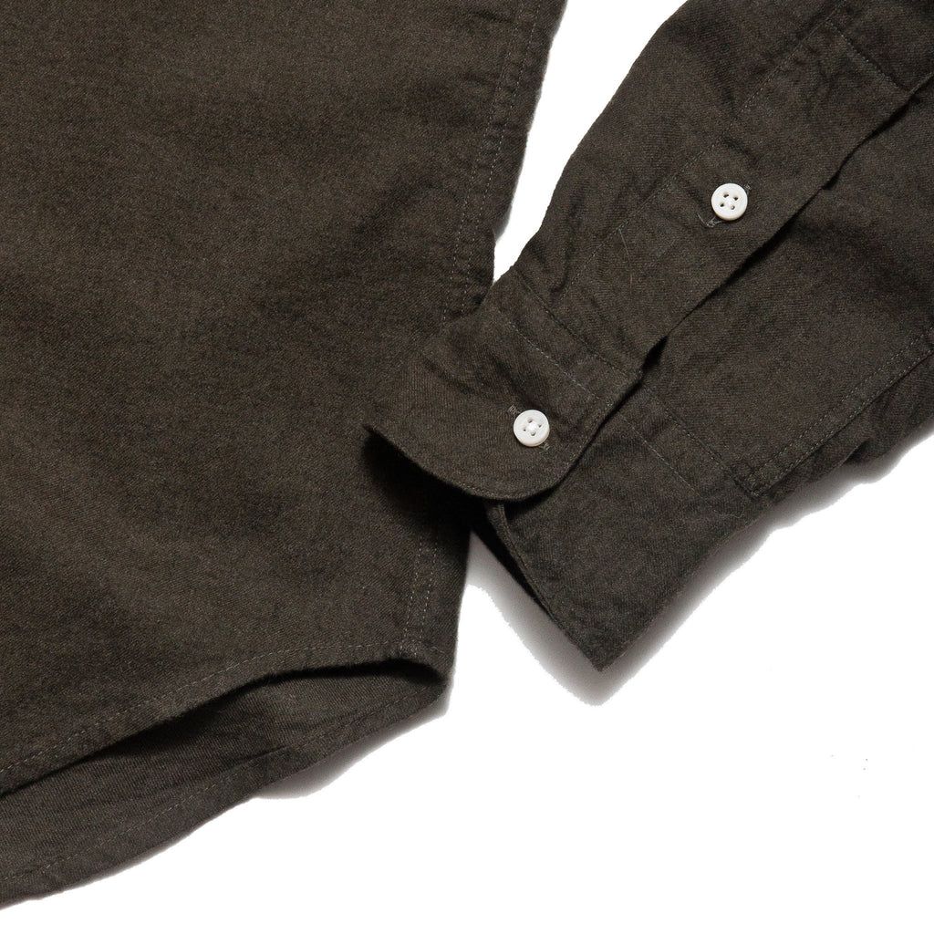 Gitman Vintage Bros. Long Sleeve Loden Flannel at shoplostfound, detail