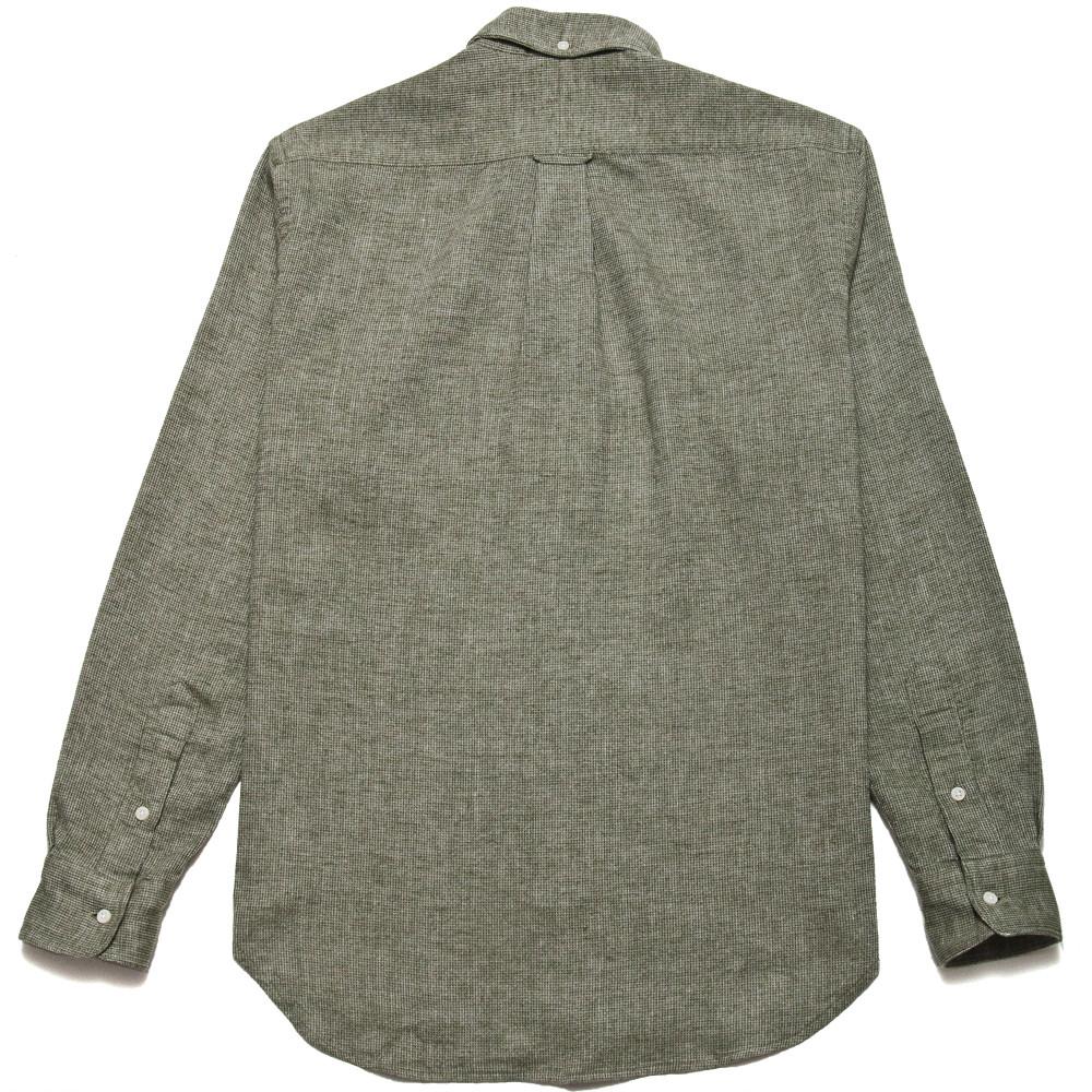 Gitman Vintage Bros. Long Sleeve Olive Thermal at shoplostfound, back