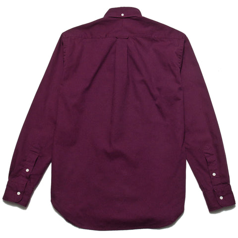 Gitman Vintage Bros. Long Sleeve Overdye Oxford Burgundy at shoplostfound, front