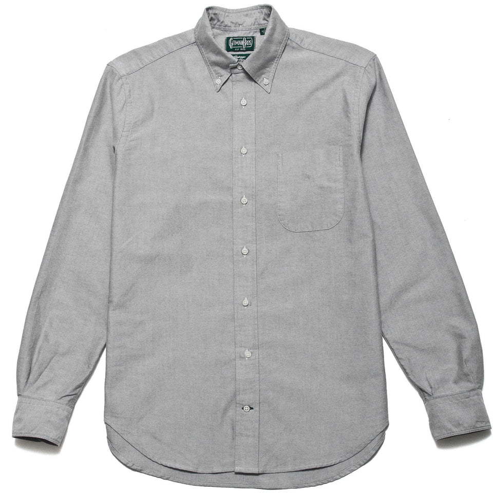 Gitman Vintage Bros. Long Sleeve Oxford Grey at shoplostfound, front