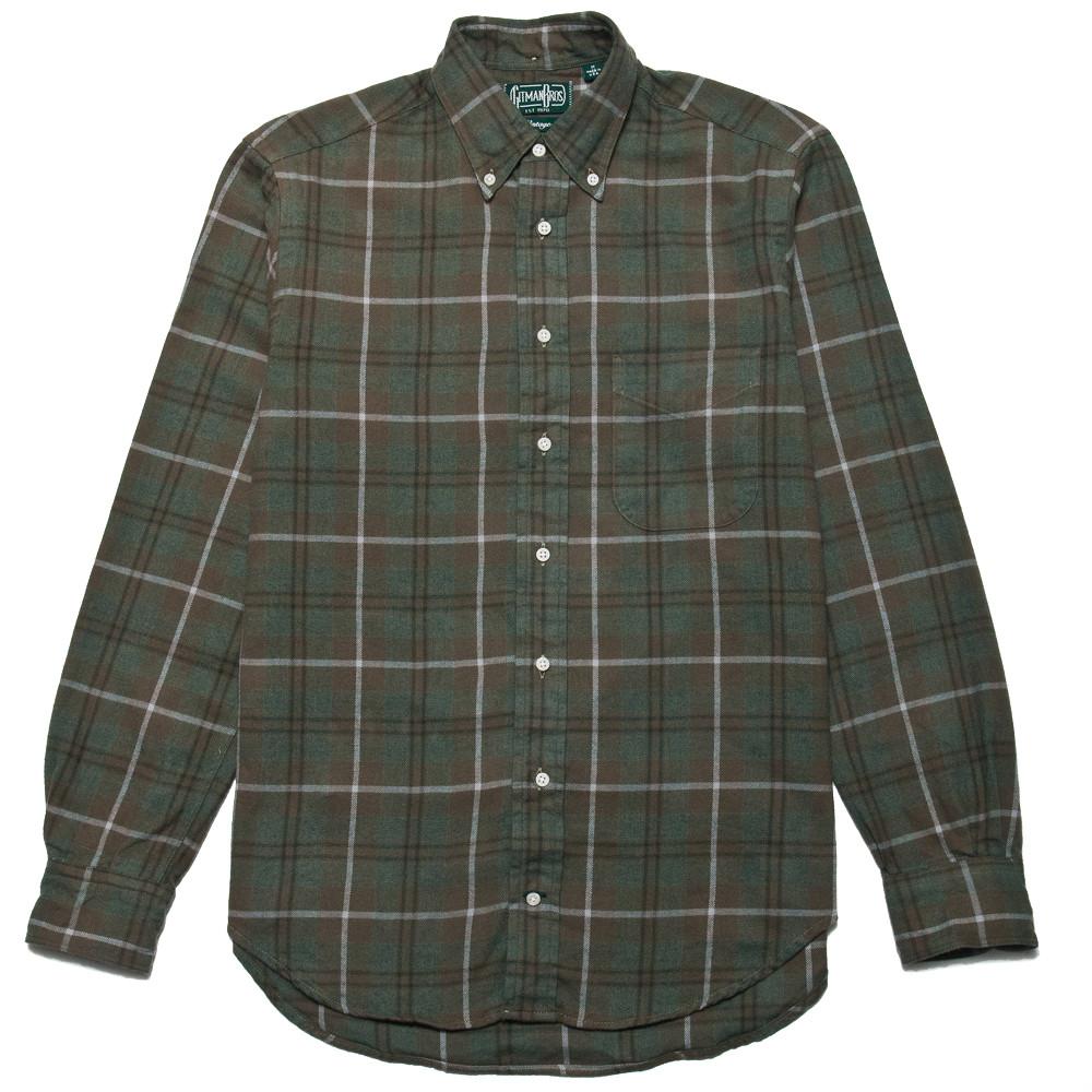 Gitman Vintage Bros. Long Sleeve Woodland Hunting Plaid at shoplostfound, front