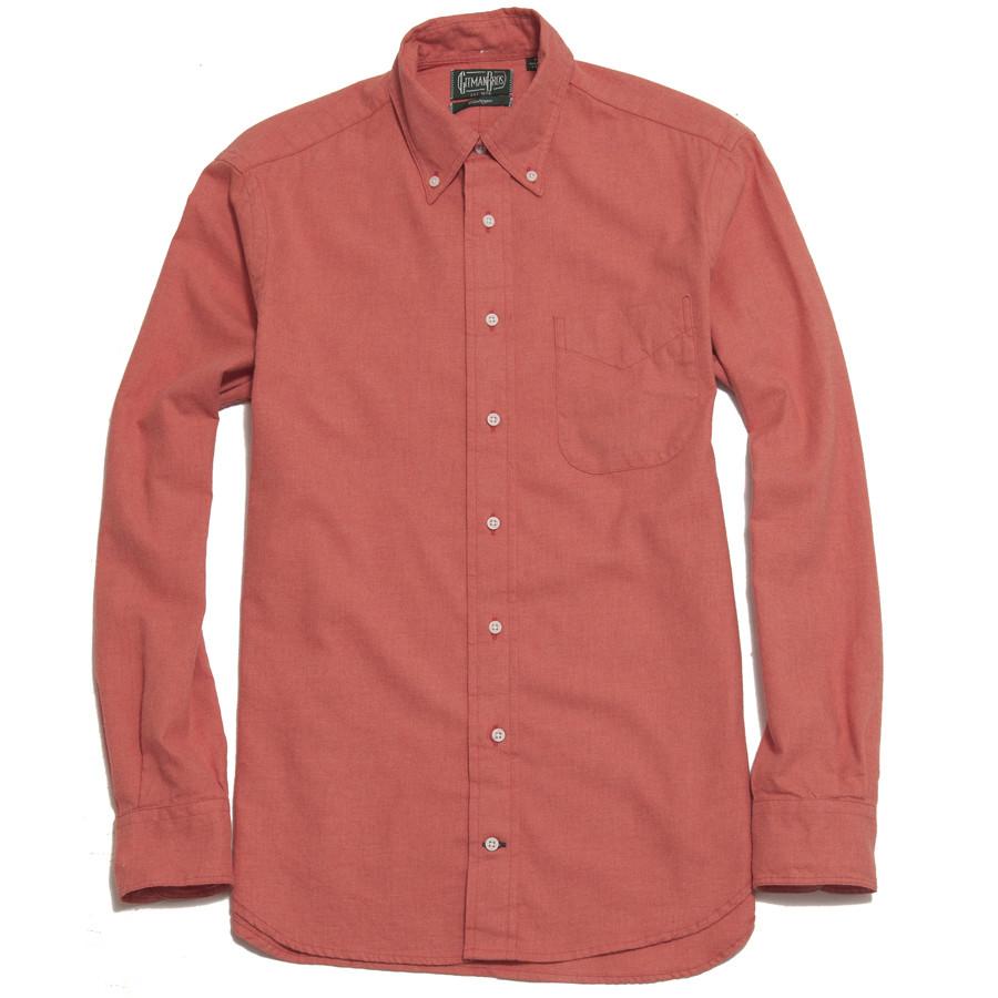 Gitman Vintage Bros. Long Sleeve Flannel Orange