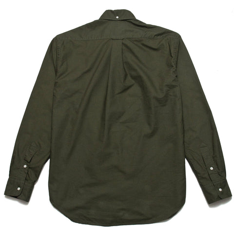 Gitman Vintage Bros. Olive Overdye Oxford Shirt at shoplostfound, front
