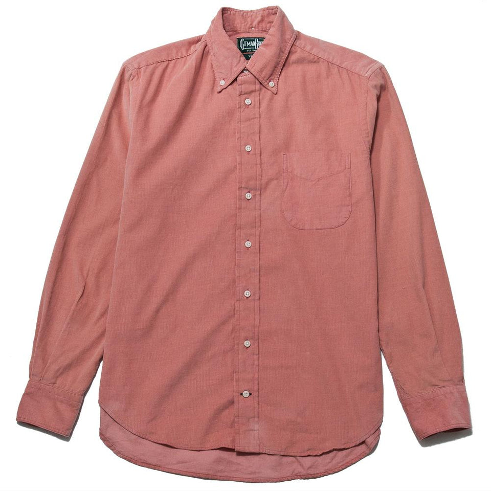 Gitman Vintage Bros. Pink Corduroy at shoplostfound, front