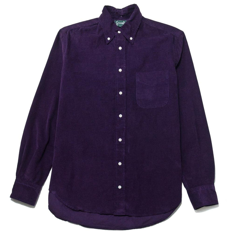 Gitman Vintage Bros. Purple Corduroy at shoplostfound, front