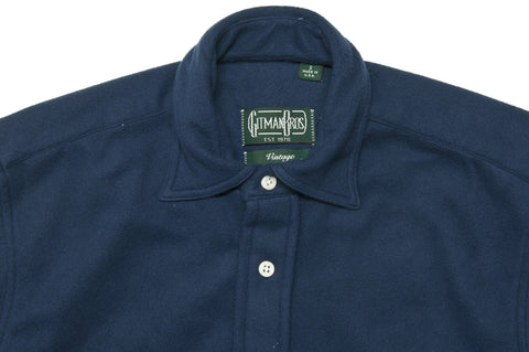 Gitman Vintage Bros. Overshirt Fleece Navy