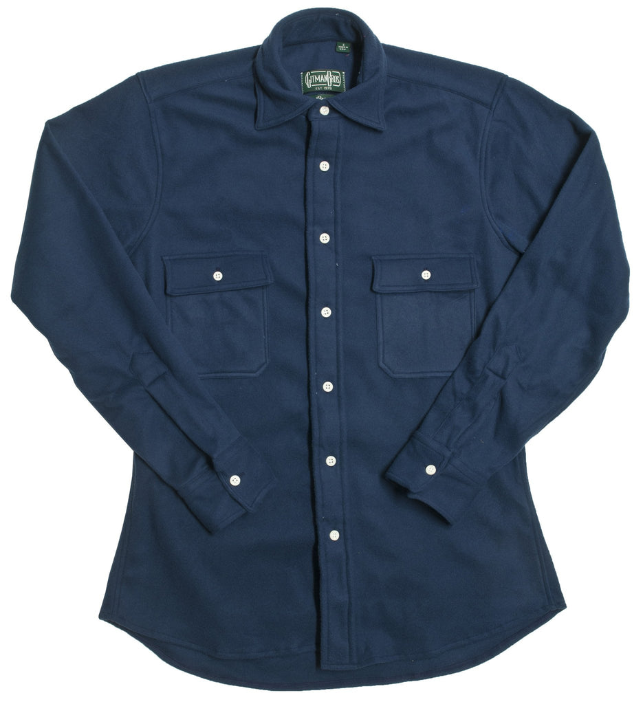 Gitman Vintage Bros. Overshirt Fleece Navy