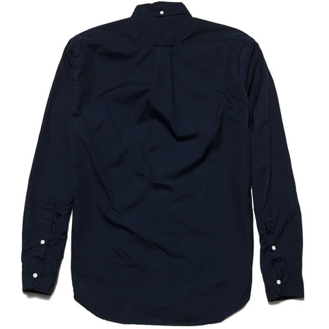 Gitman Vintage Bros. Navy Zephyr Long Sleeve Shirt at shoplostfound, front