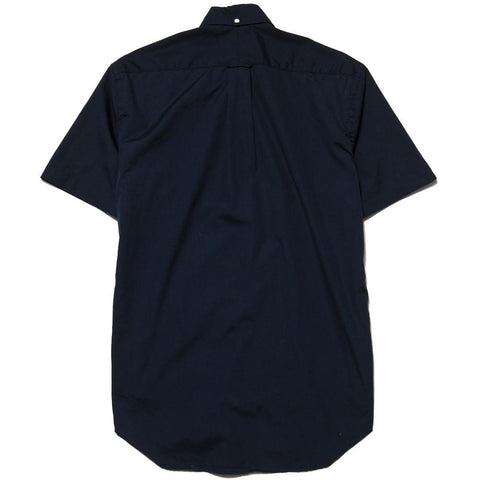 Gitman Vintage Bros. Navy Zephyr Short Sleeve Shirt at shoplostfound, front