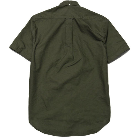 Gitman Vintage Bros. Olive Oxford Short Sleeve Shirt at shoplostfound, front
