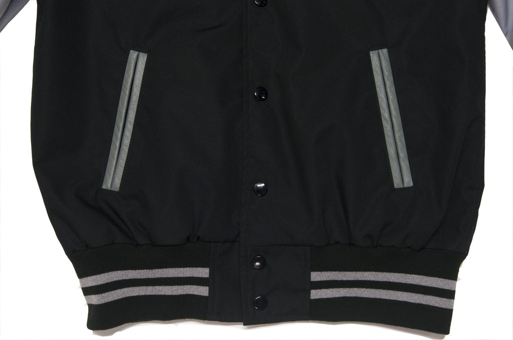 Golden Bear Black Grey Varsity Jacket