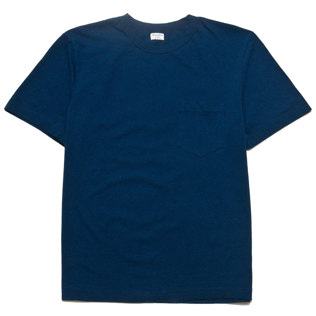 Homespun Dad's Pocket Tee Indigo at shoplostfound, front