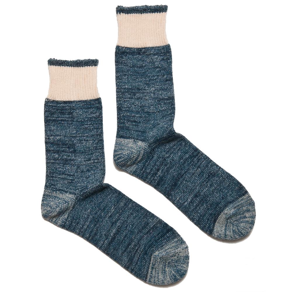 Homespun Dustbowl Work Sock Indigo