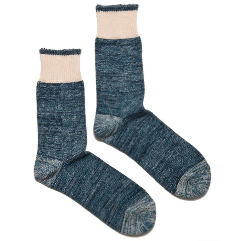 Homespun Dustbowl Work Sock Indigo