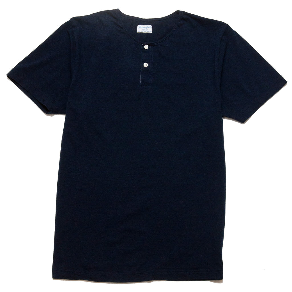 Homespun Great Plains Short Sleeve Indigo at shoplostfound, front