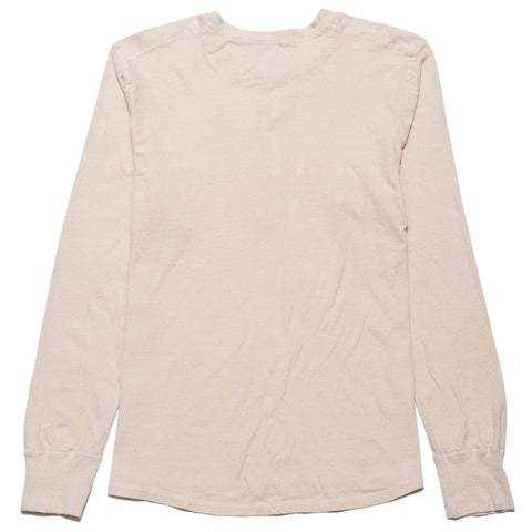 Homespun Long Sleeve Coalminer Henley Natural at shoplostfound, front