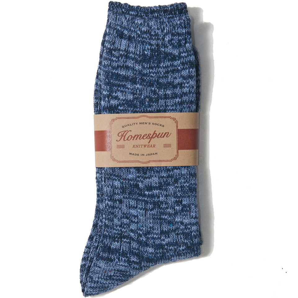 Homespun Melange Nep Sock Indigo