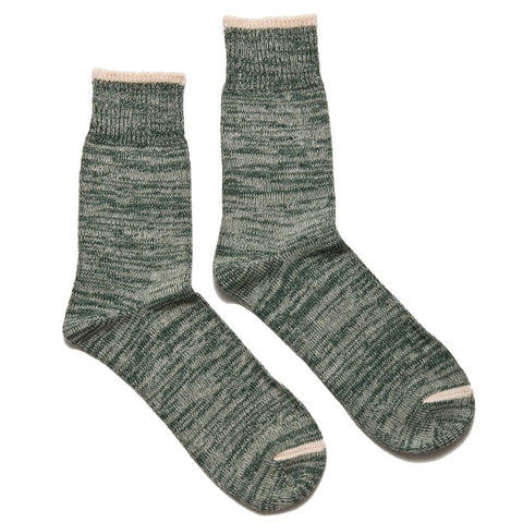 Homespun Top Stripe Sock Spruce at shoplostfound, packaged