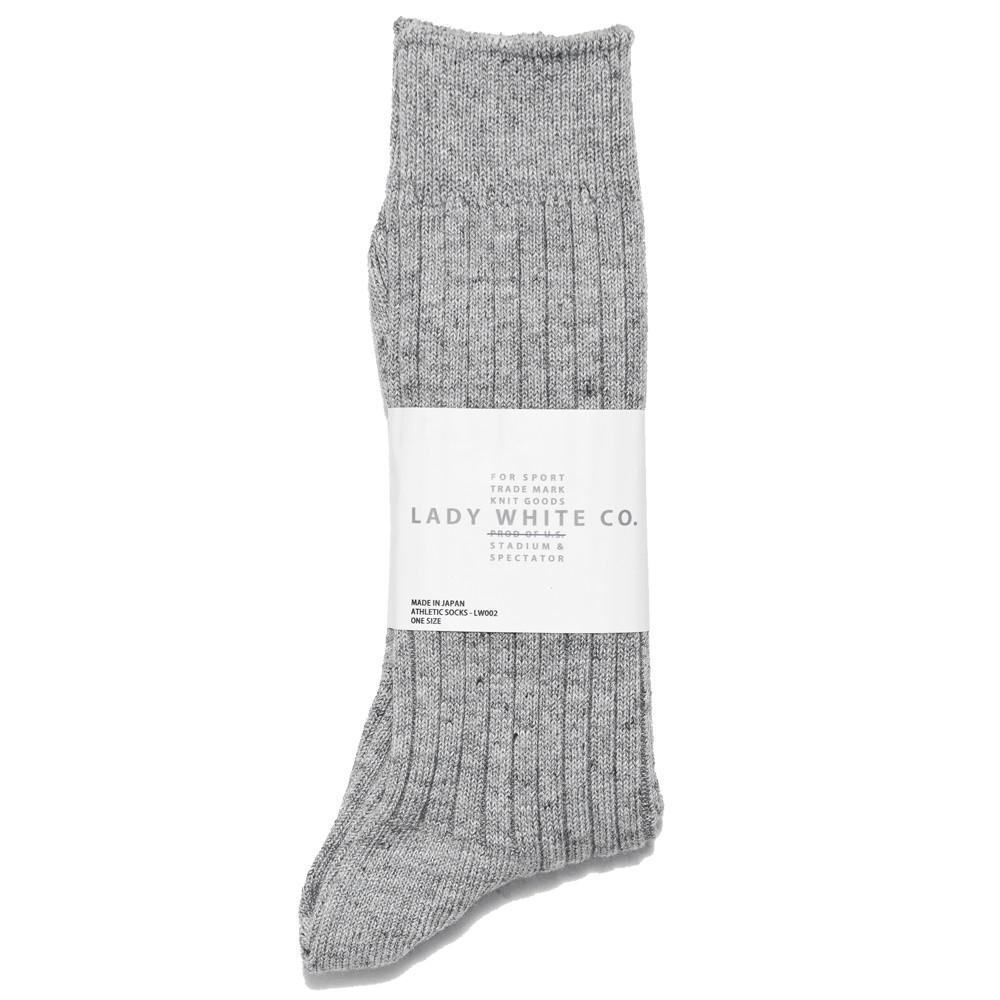 Lady White Co. Heather Grey Socks at shoplostfound, front
