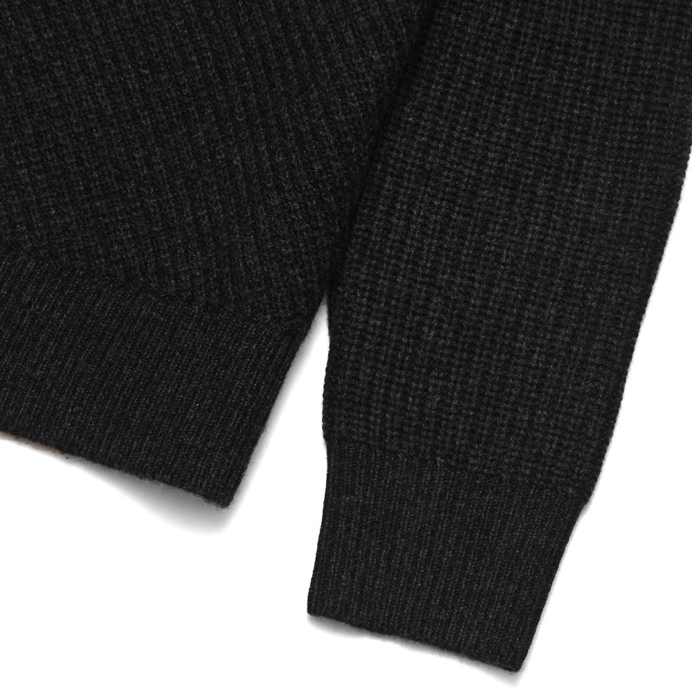 Levi's Made & Crafted Pieced Sweater Caviar at shoplostfound, cuff