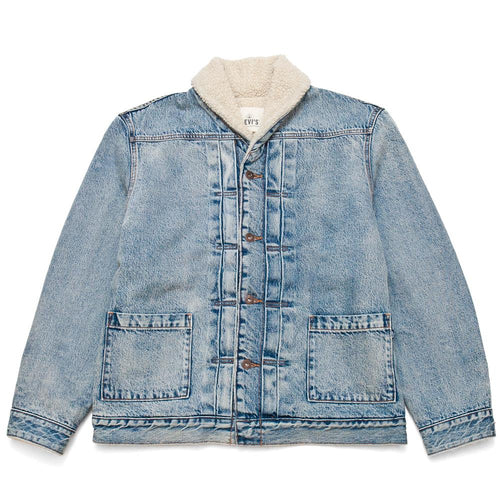 Levi's Made & Crafted Shawl Collar Trucker Jacket Mataleon at shoplostfound, front