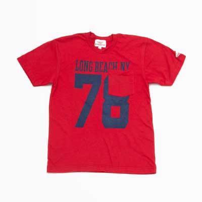 Battenwear Long Beach '78 T-Shirt Red at shoplostfound in Toronto, front