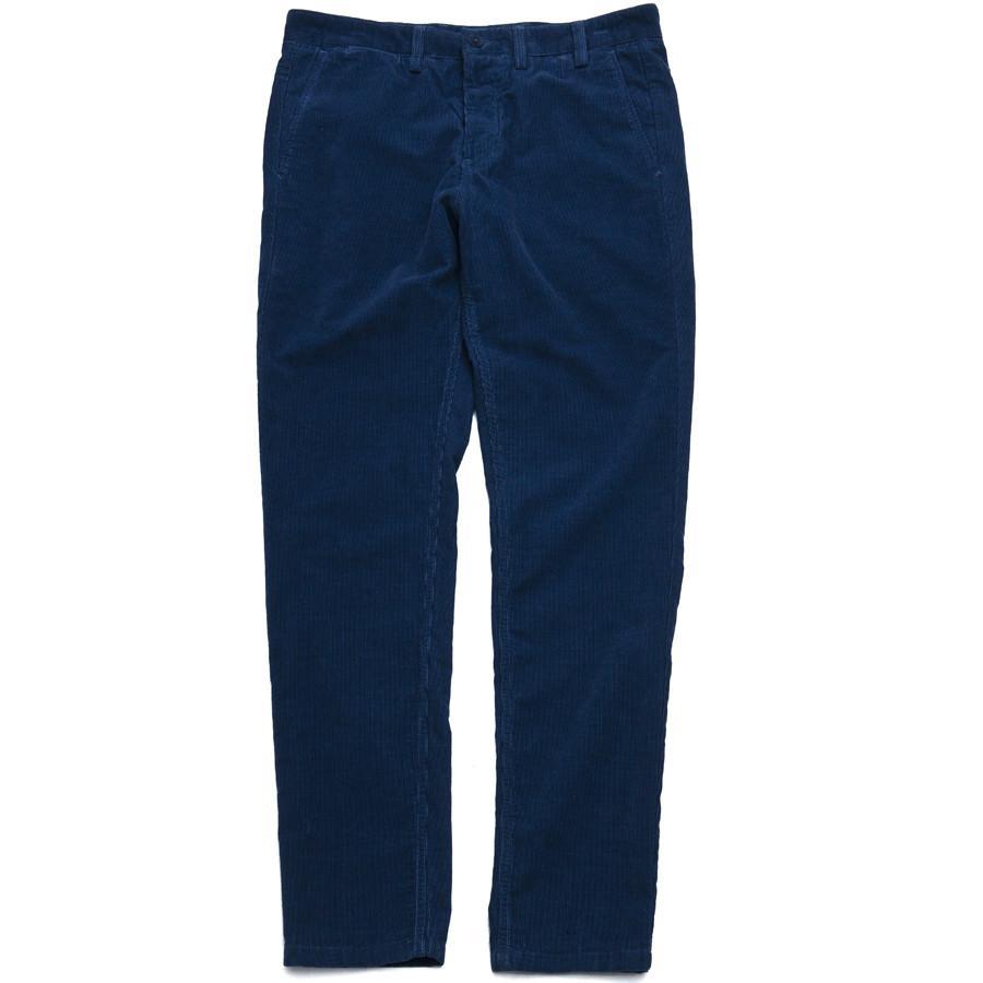 Norse Projects Aros Slim Light Corduroy Light Indigo at shoplostfound in Toronto, front