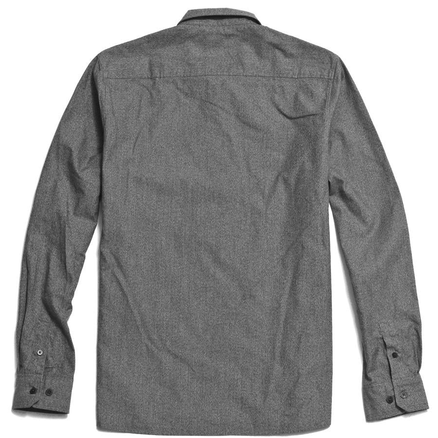 Norse Projects Hans Zip Mouliné Mouse Grey Melange at shoplostfound in Toronto, back