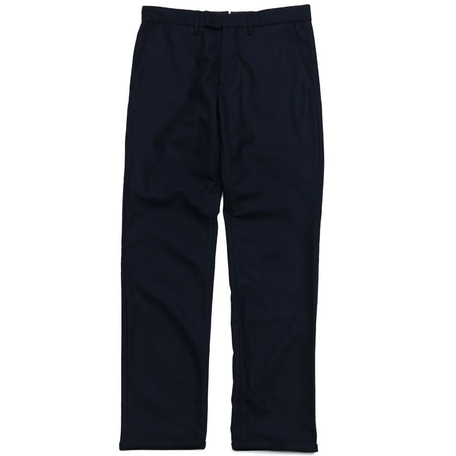 Norse Projects Thomas Slim Light Wool Navy at shoplostfound in Toronto, front