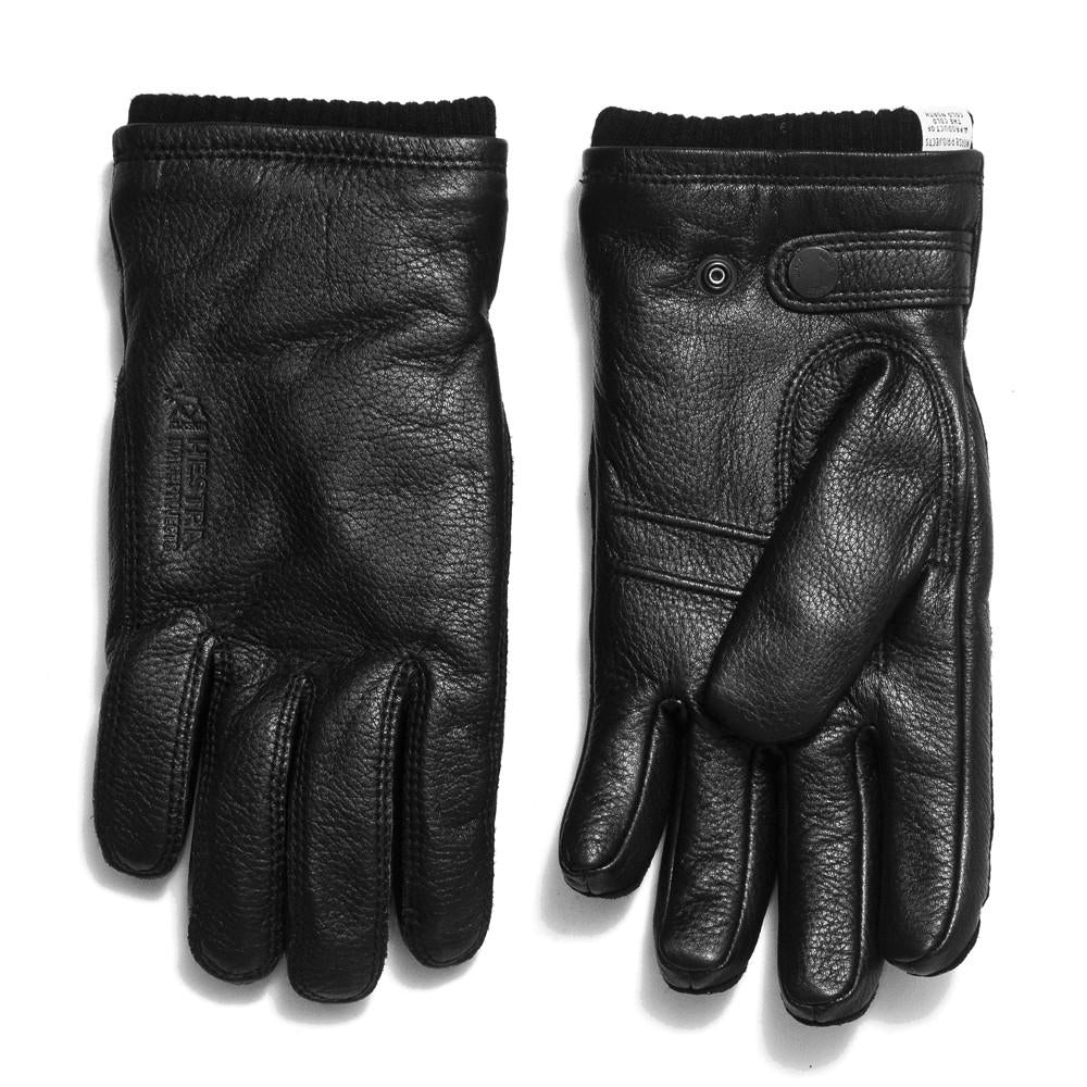 Norse Projects Hestra Utsjo Black Gloves at shoplostfound in Toronto, front and back