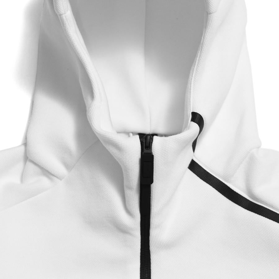 Adidas Z.N.E. Hoodie White B48878 at shoplostfound in Toronto, hooded zip collar