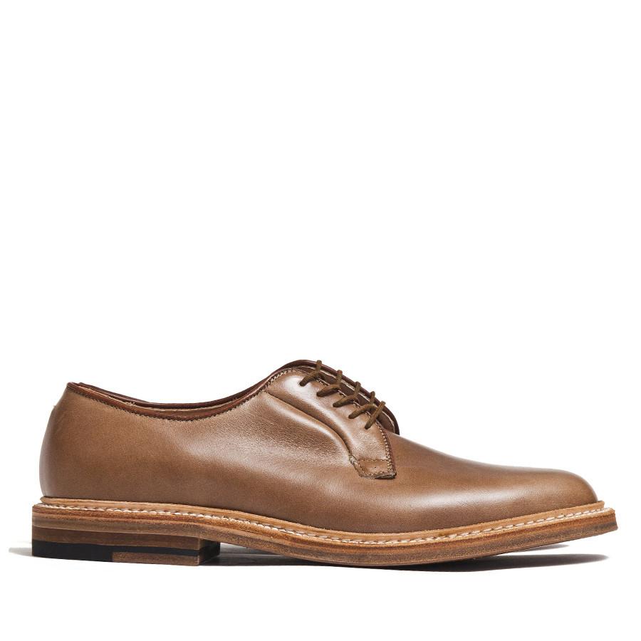 Alden Plain Toe Blucher Natural Chromexcel 9501 at shoplostfound in Toronto, profile