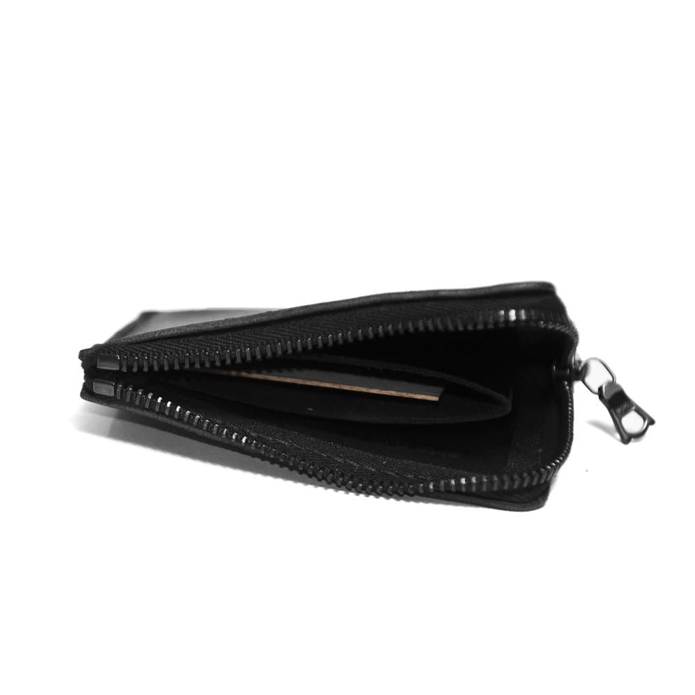 Alterior PR-006 Half-Zip Wallet Black at shoplostfound in Toronto, open