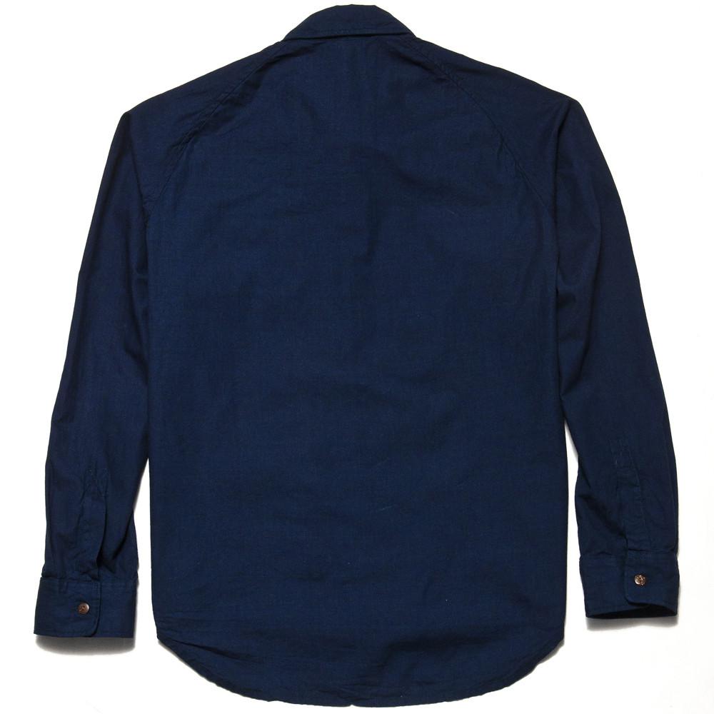 Battenwear Camp Shirt Deep Indigo at shoplostfound in Toronto, back