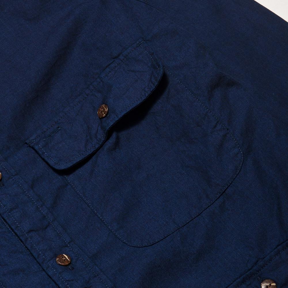 Battenwear Camp Shirt Deep Indigo at shoplostfound in Toronto, pocket