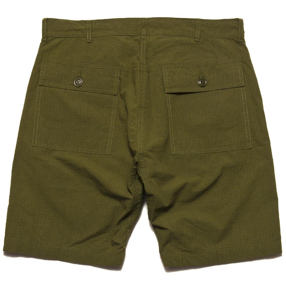 Battenwear Trek Shorts Olive at shoplostfound in Toronto, back